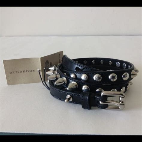 burberry belty|burberry belt with 3 spikes.